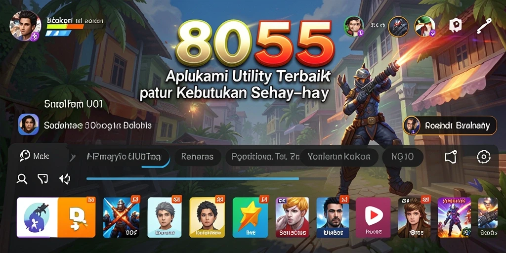 Tampilan aplikasi Utility 8055 yang memudahkan pengelolaan tugas.