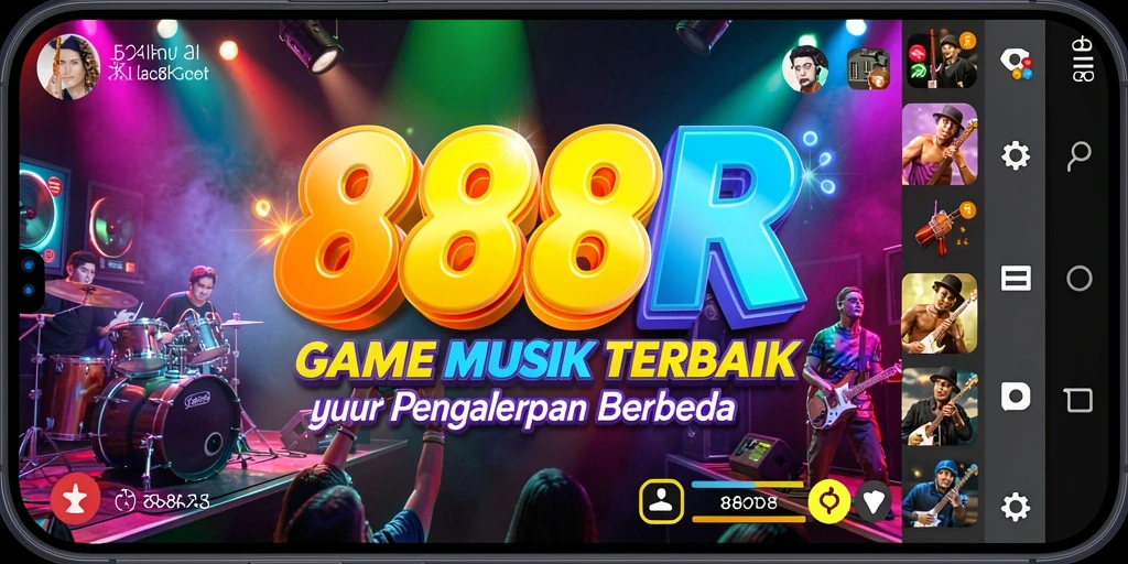 Tangkapan layar utama 888R menampilkan gameplay yang interaktif dan menyenangkan.