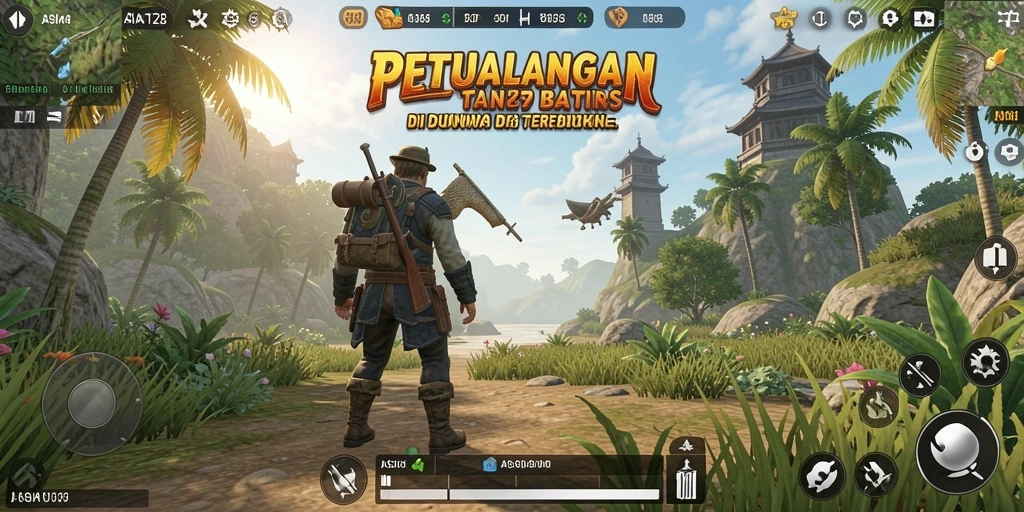 Tampilan menarik dari gameplay ASIA128 dalam dunia terbuka yang luas.