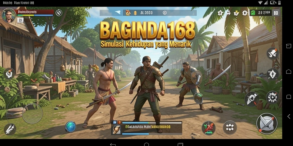 Screenshot utama BAGINDA168 menampilkan gameplay menarik dalam simulasi kehidupan.