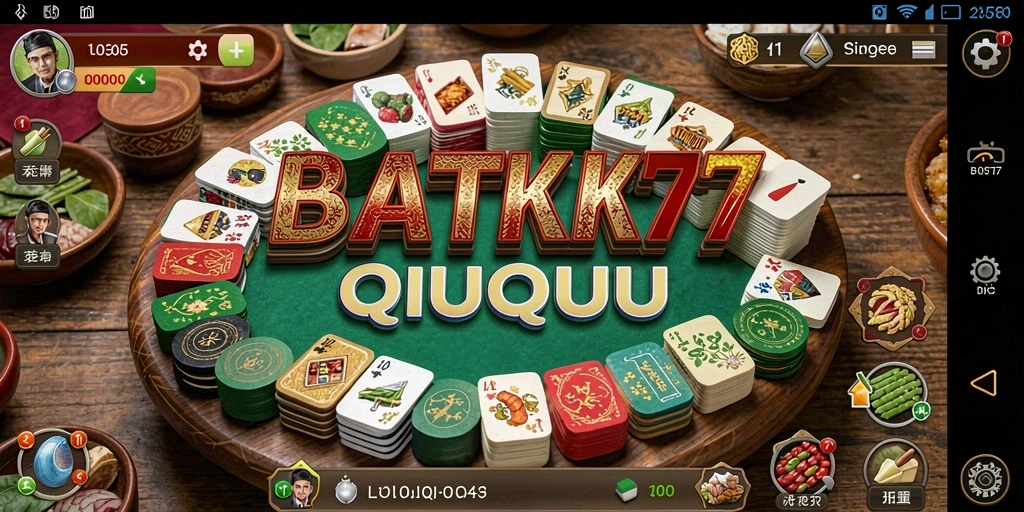 Tangkapan layar utama BATIK77 menunjukkan antarmuka permainan QiuQiu yang menarik.
