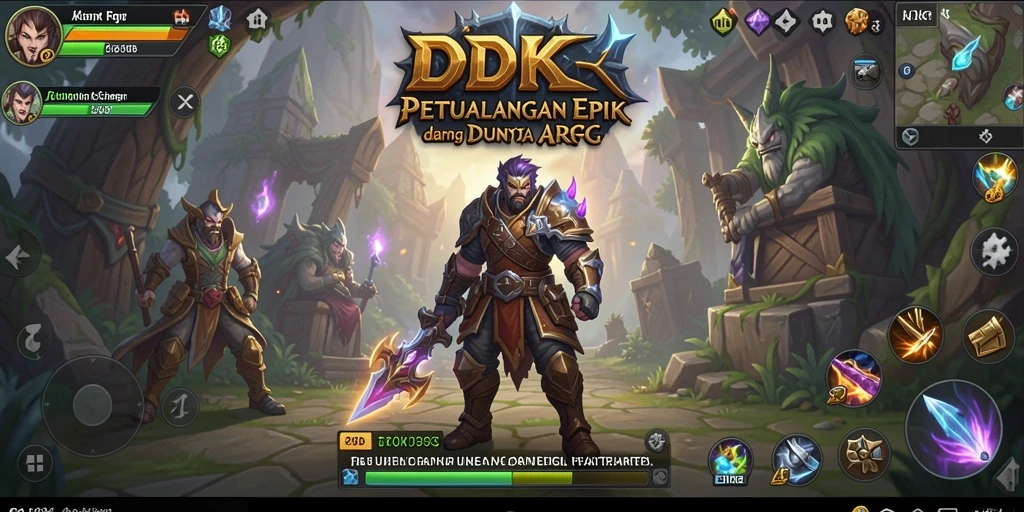 Tampilan gameplay DKK yang mengasyikkan dan epik.