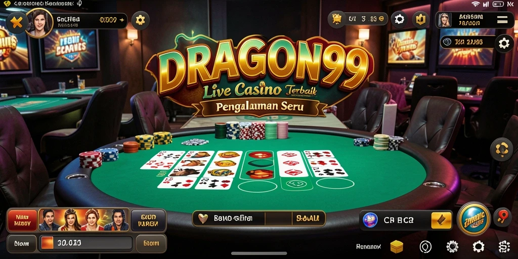 Gameplay DRAGON99 yang menarik dan seru dengan dealer langsung.