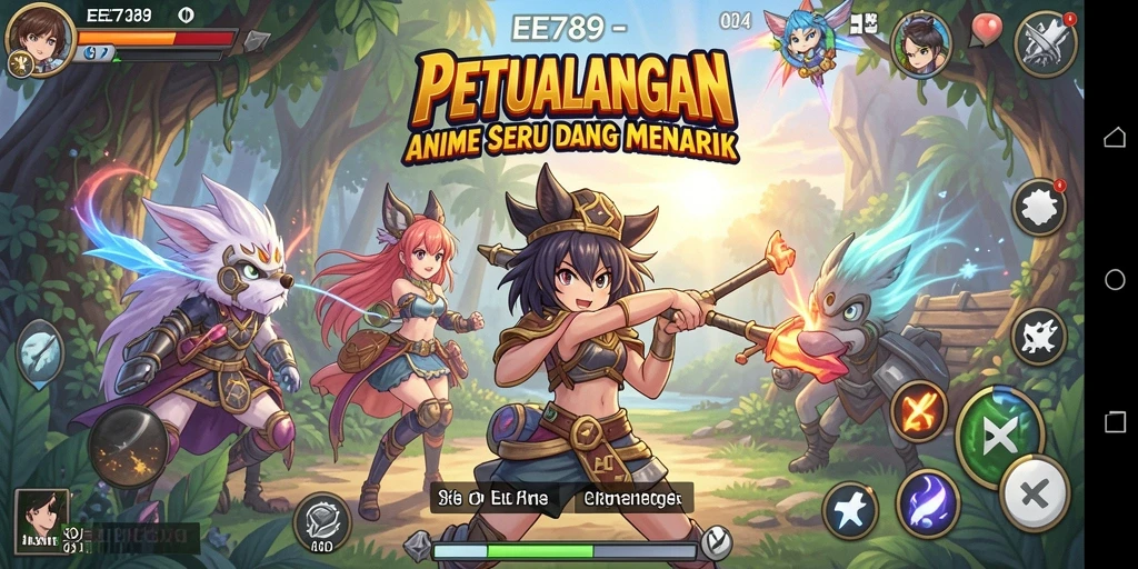 Gameplay seru dengan karakter anime ikonik dalam EE789.