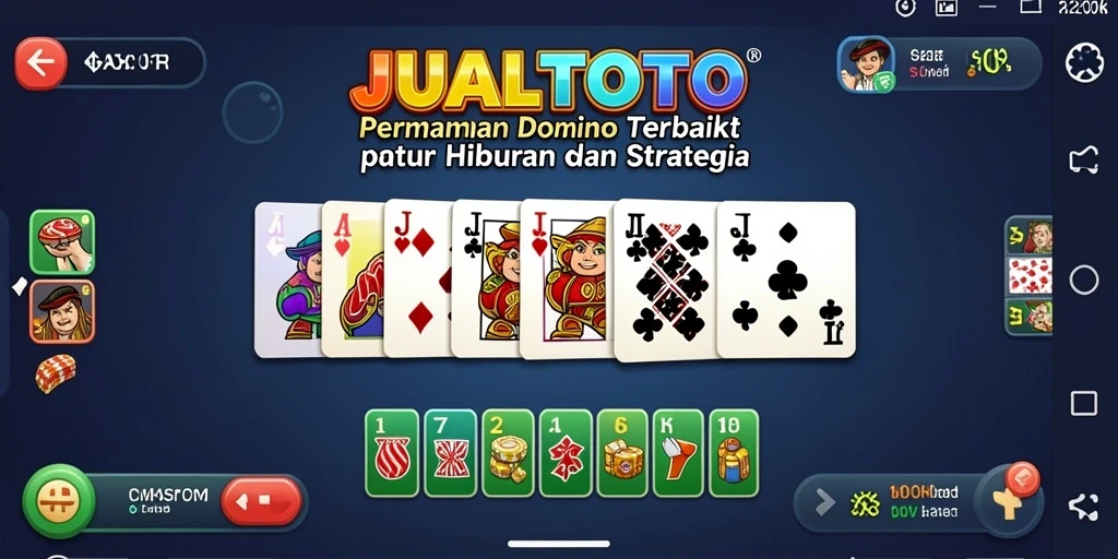 Tampilan gameplay mendebarkan dari JUALTOTO di layar ponsel.