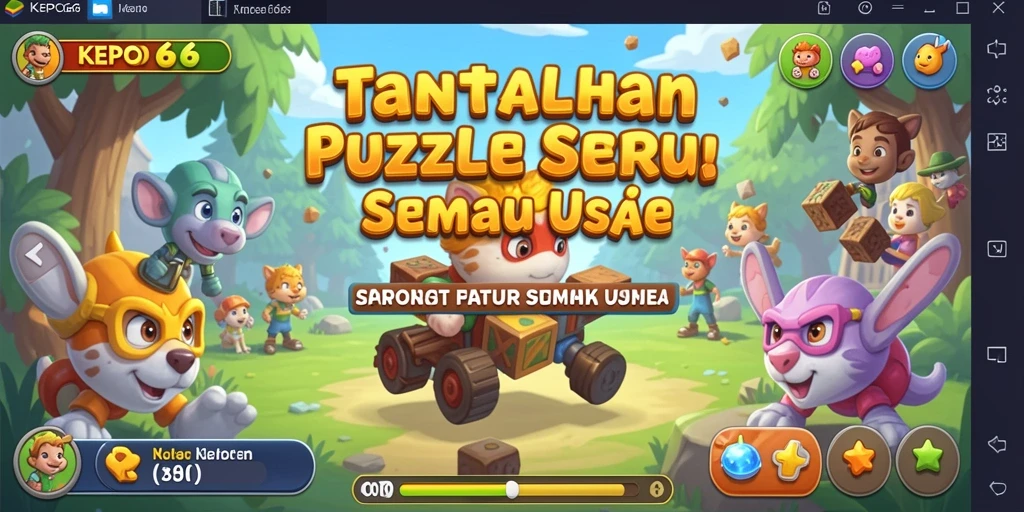 Tampilan gameplay KEPO66 dalam mode Puzzle yang seru dan menantang.