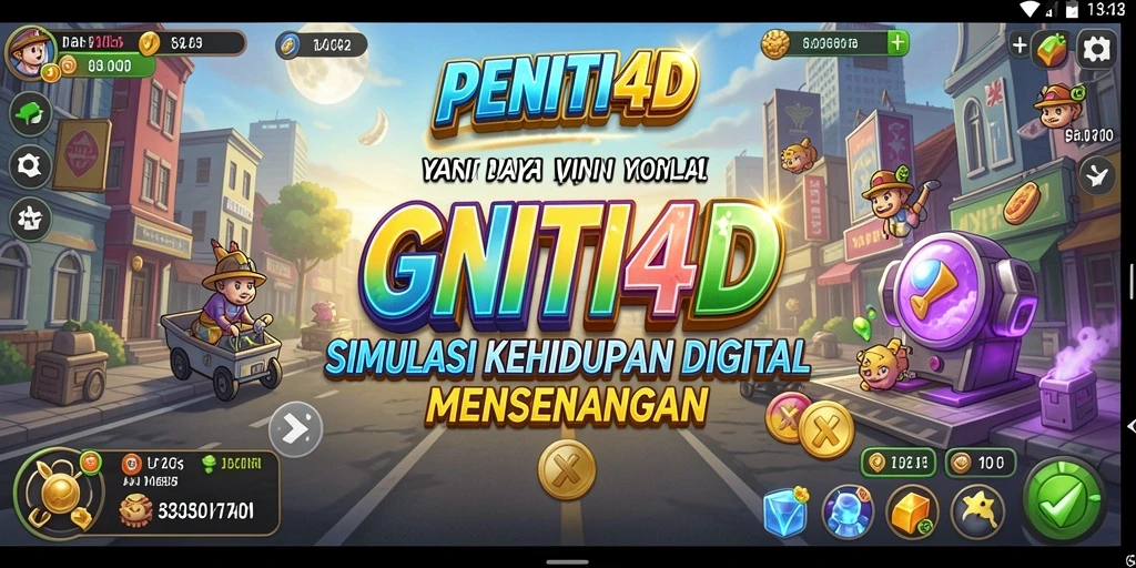 Tangkapan layar gameplay PENITI4D yang menampilkan interaksi sosial dan aktivitas seru.