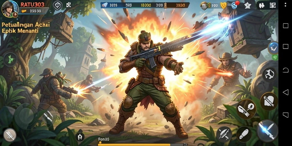 Screenshot gameplay menampilkan aksi seru dalam RATU303.