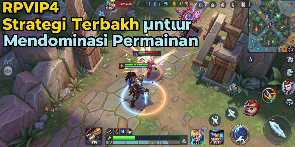 Tampilan menarik dari gameplay strategi RPVIP4 yang mendebarkan.