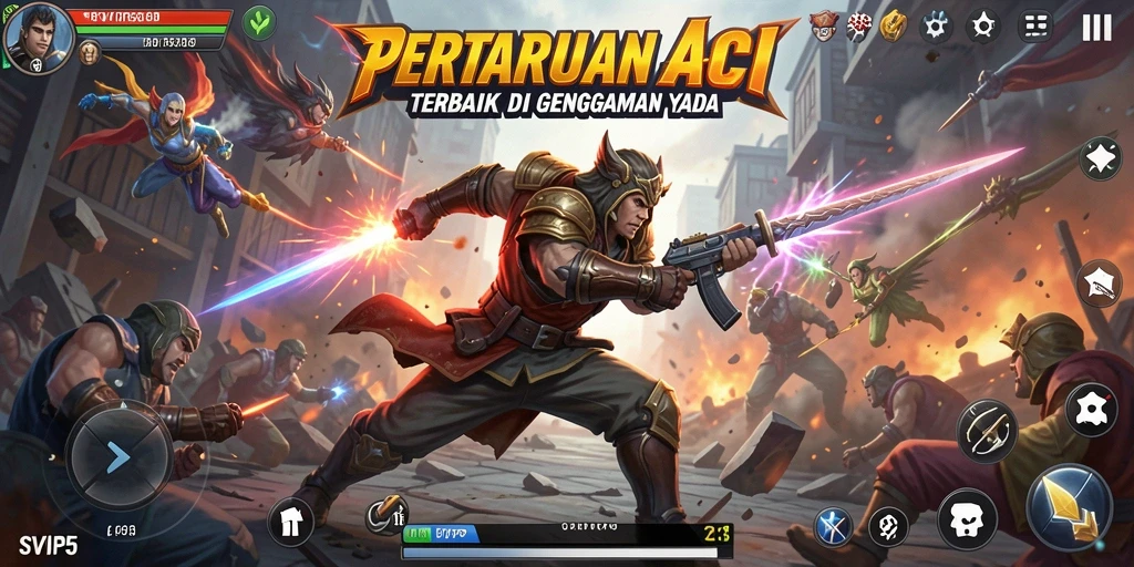 Tampilan gameplay mendebarkan dari SVIP5 dengan aksi cepat.