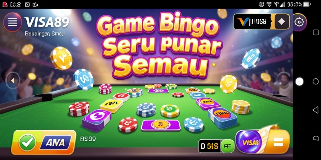 Screenshot gameplay VISA89 yang menampilkan keseruan bermain Bingo.